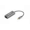 Natec Cricket NNC-1925 adattatore Ethernet da USB-C 3.1 Gen 1 a RJ45, 1000 Mbit/s, cavo da 15 cm, alluminio, grigio