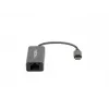 Natec Cricket NNC-1925 adattatore Ethernet da USB-C 3.1 Gen 1 a RJ45, 1000 Mbit/s, cavo da 15 cm, alluminio, grigio