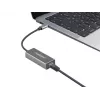 Natec Cricket NNC-1925 adattatore Ethernet da USB-C 3.1 Gen 1 a RJ45, 1000 Mbit/s, cavo da 15 cm, alluminio, grigio