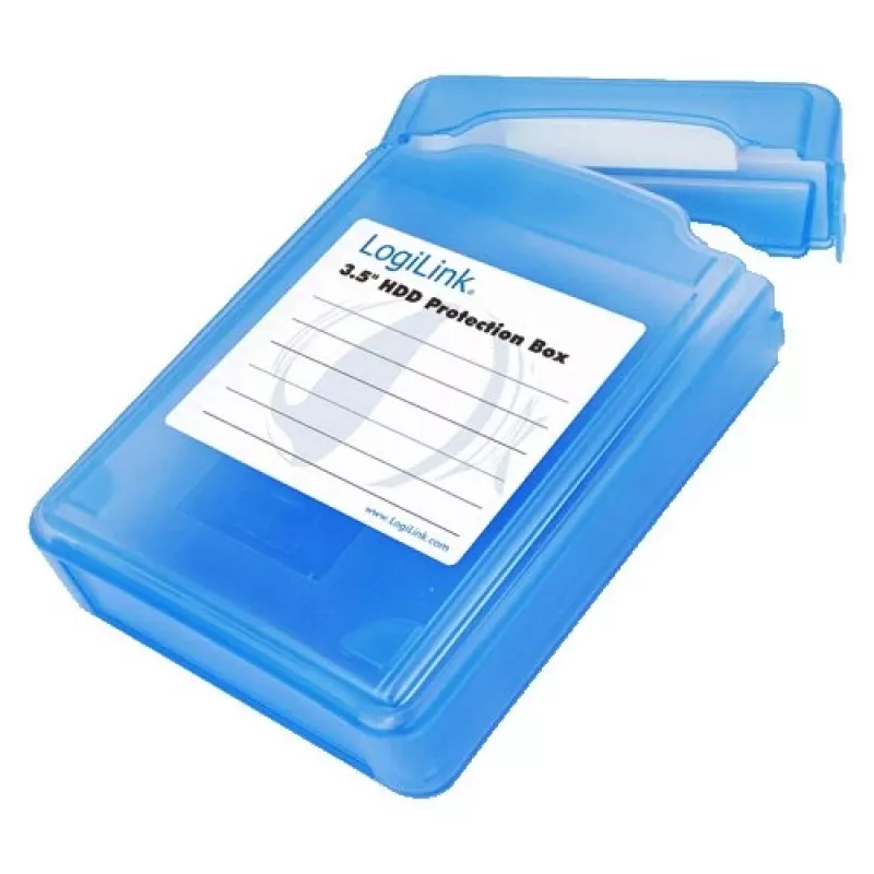 Logilink 3.5 custodia di protezione HDD per 1 HDD - custodia di protezione per disco rigido - blu (UA0133)