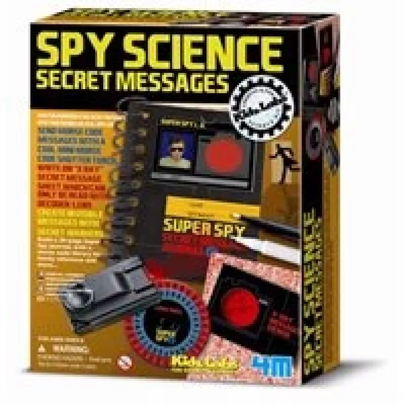 4m Spy Science Secret Messages Kit 3295 – set con esperimenti sui messaggi segreti per bambini da 8 anni