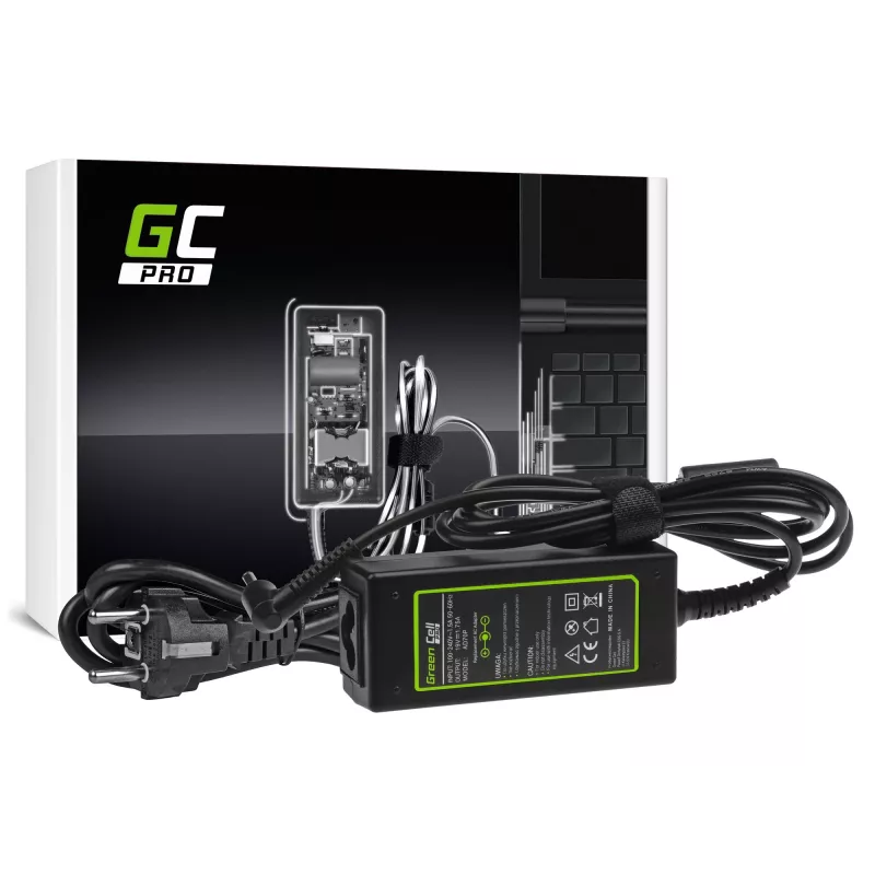 Alimentatore Green Cell AD70P per laptop ASUS, 33W, 19V 1,75A, da interno, nero