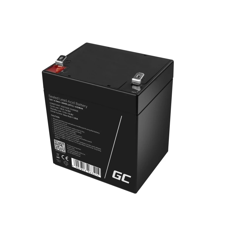 Green Cell AGM44 batteria per UPS, AGM VRLA piombo-acido sigillata, 12 V 4,5 Ah, 1,35 kg
