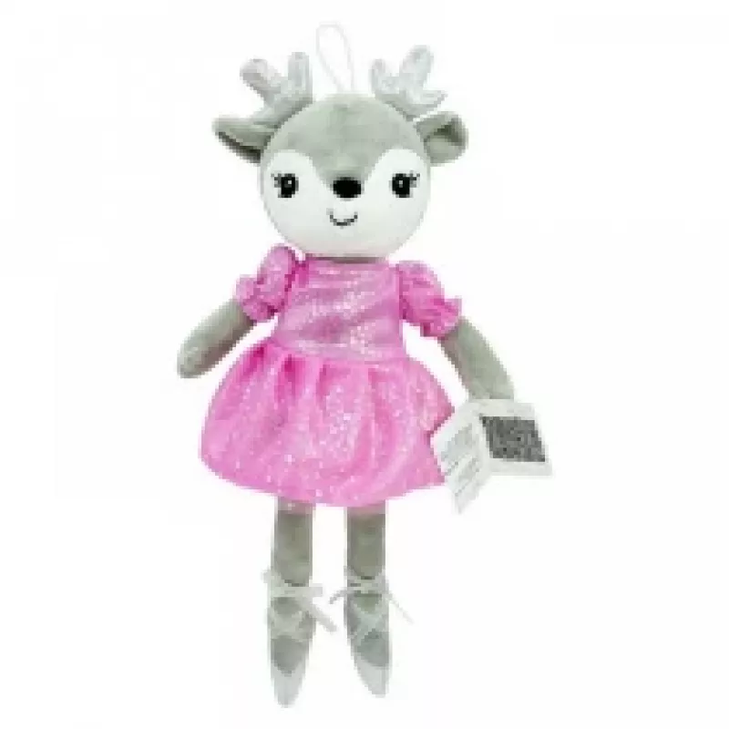 Peluche TULILO Celinka cervo 35 cm morbido peluche, giocattolo per bambini