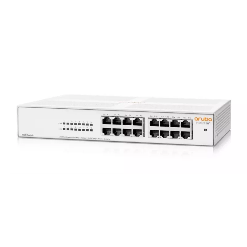 Aruba Instant On 1430 16G unmanaged L2 Gigabit Ethernet (10/100/1000) 1U bianco