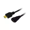 LogiLink CH0057 cavo prolunga HDMI High Speed con Ethernet, HDMI 1.4, A maschio – A femmina, 4K/30, contatti dorati, 3 m, nero