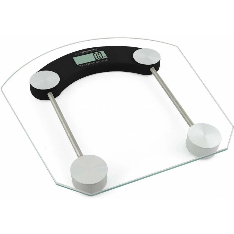 Esperanza - bilancia pesapersone da bagno Nza Pilates EBS008K colore trasparente (EBS008K)