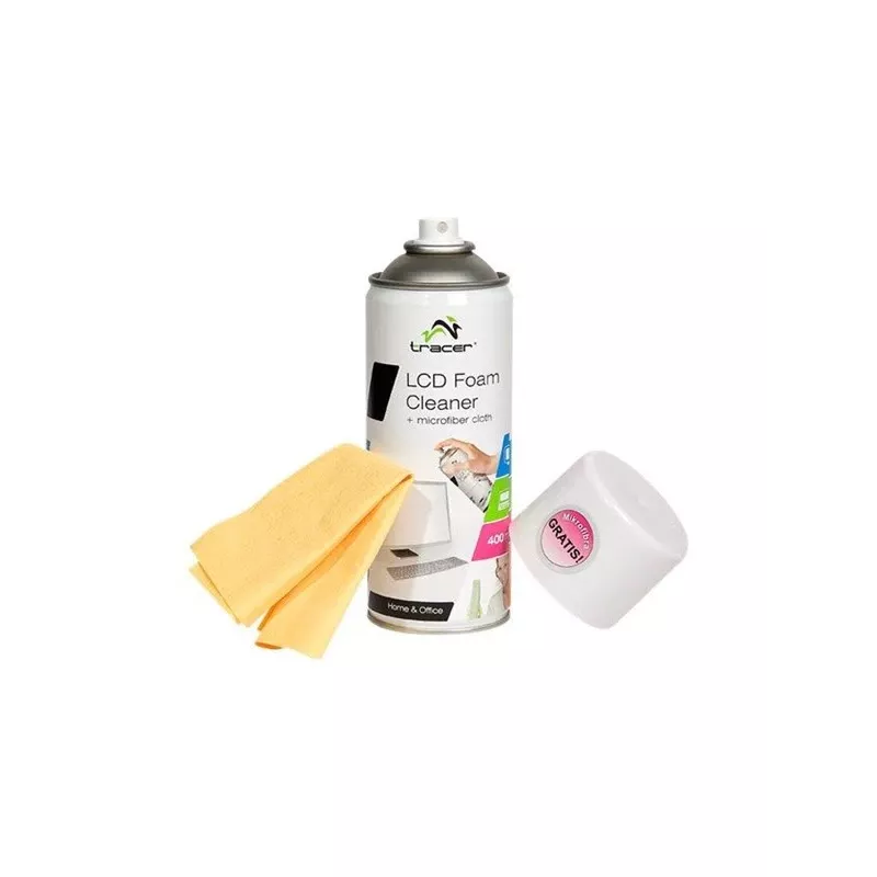 Detergente in schiuma per LCD 400 ml + panno in microfibra