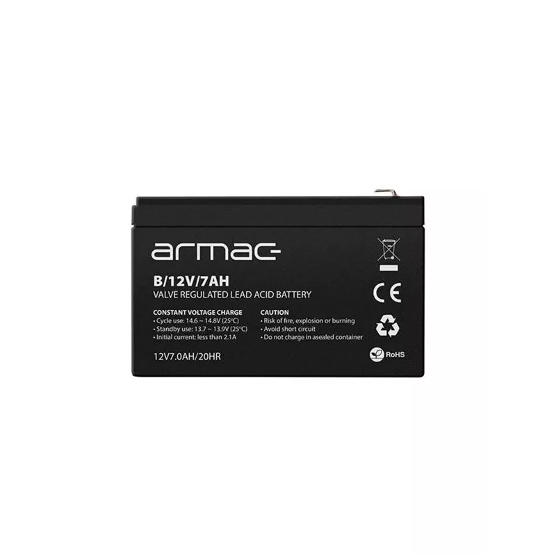 Batteria per UPS ARMAC B/12V/7AH — piombo-acido AGM 12V 7Ah, corrente di scarica max 110A, case ABS