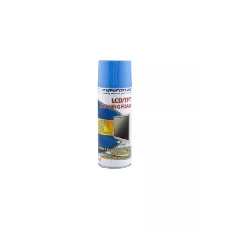 Schiuma detergente per apparecchiature ESPERANZA ES119 — 400 ml per schermi LCD/TFT/Plasma, multicolore