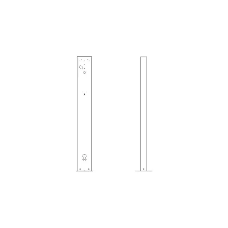 Wallbox Eiffel Basic componenti di montaggio – per stazione di ricarica EV – RAL 7043