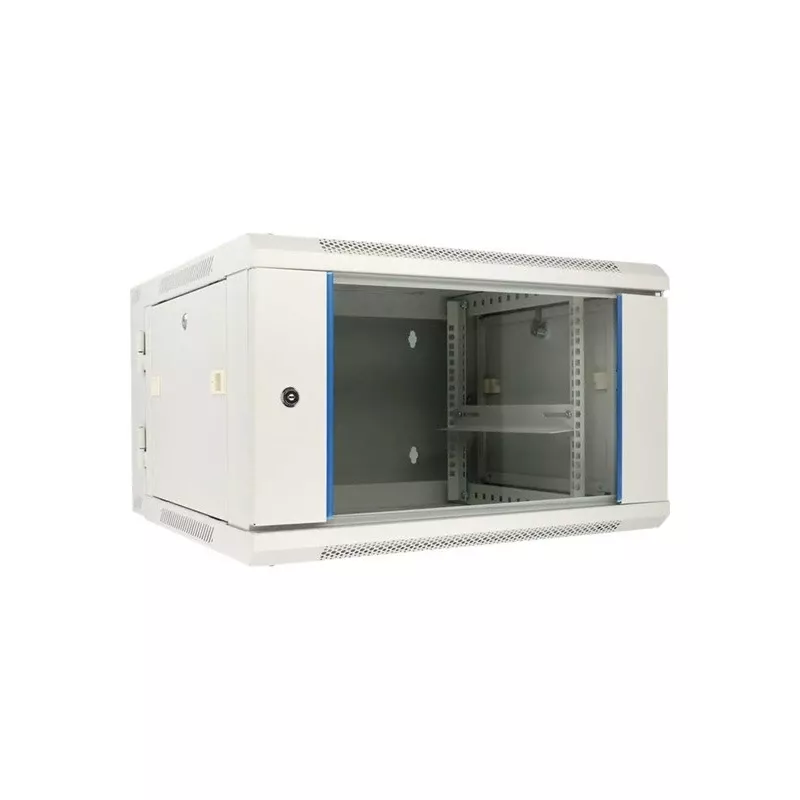 Armadio rack a parete Extralink 6U 600x600 AZH grigio montaggio a parete, tipo girevole