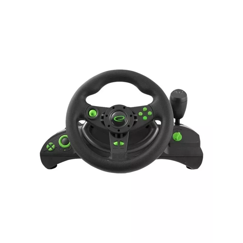 Esperanza EGW102 controller gaming volante PC, PlayStation 3 digitale USB nero, verde