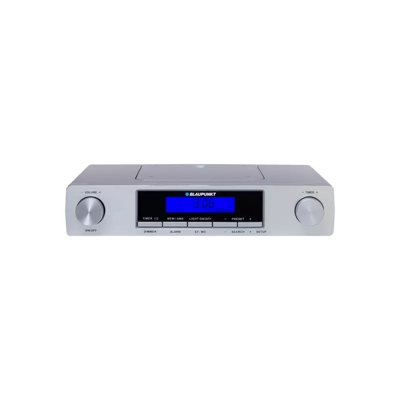 Blaupunkt KR12SL radio da cucina, FM, orologio/sveglia con 2 timer, argento