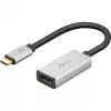 Wentronic 60194 Adattatore cavo video 0,15 m USB Type-C HDMI nero - argento (60194)