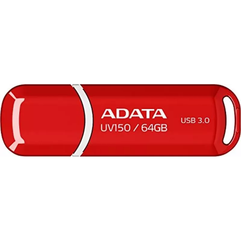 Chiavetta USB ADATA DashDrive UV150 64 GB, USB Type-A 3.2 Gen 1, rosso, design con cappuccio