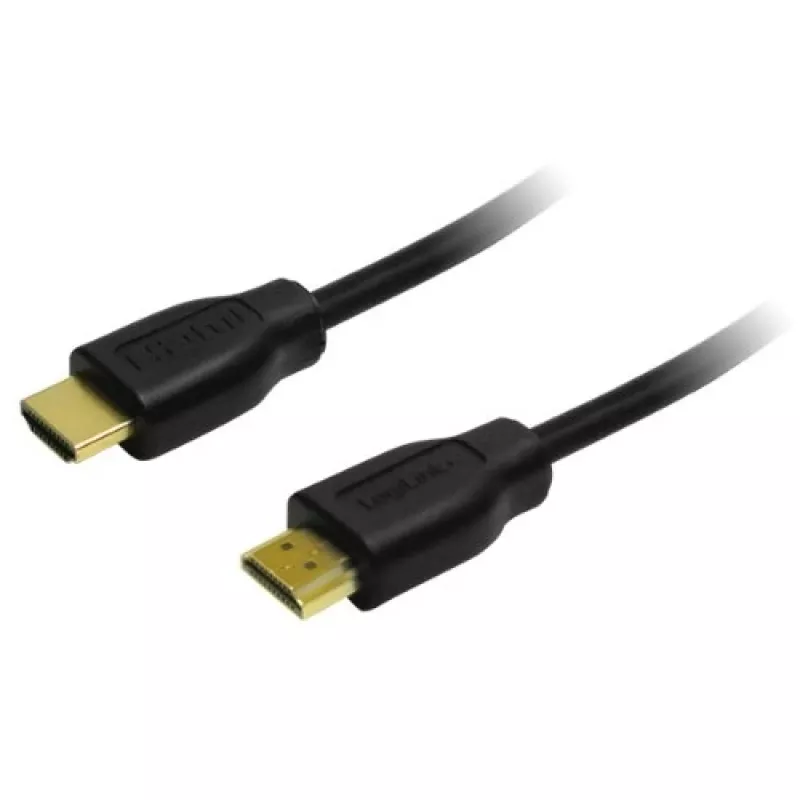 LogiLink CH0053 cavo HDMI High Speed con Ethernet, HDMI 1.4, A maschio – A maschio, 4K/30, contatti dorati, 10 m, nero