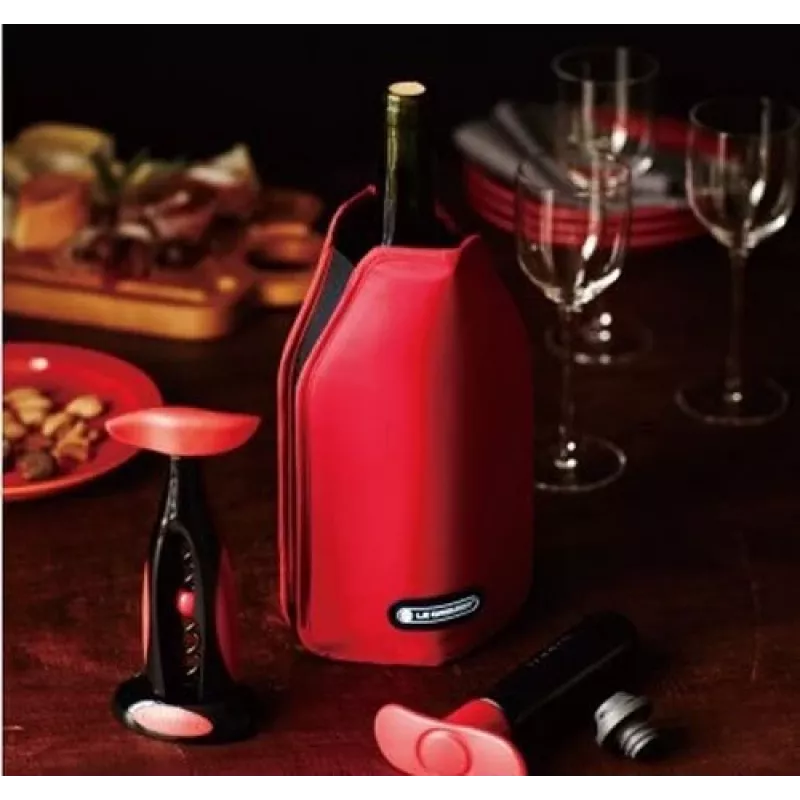 Le Creuset fascetta refrigerante per bottiglie di vino - rosso