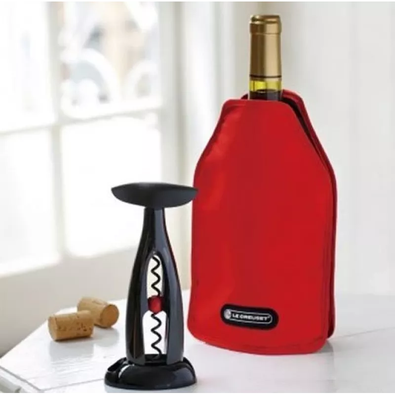 Le Creuset fascetta refrigerante per bottiglie di vino - rosso