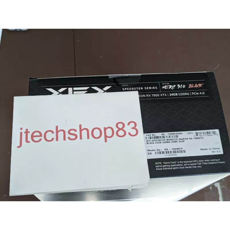 Scheda grafica XFX Radeon RX 7900 XTX 24 GB GDDR6, PCIe 4.0, 384-Bit, 355 W, 3 ventole