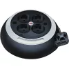 Comfort-Line mini avvolgicavo CL-S 4 prese (nero/bianco, 3 metri)