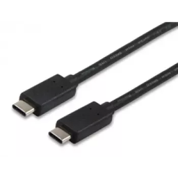 Equip cavo USB 2.0 Type-C, 1m, 1 m, USB C, USB C, USB 2.0, maschio/maschio, nero
