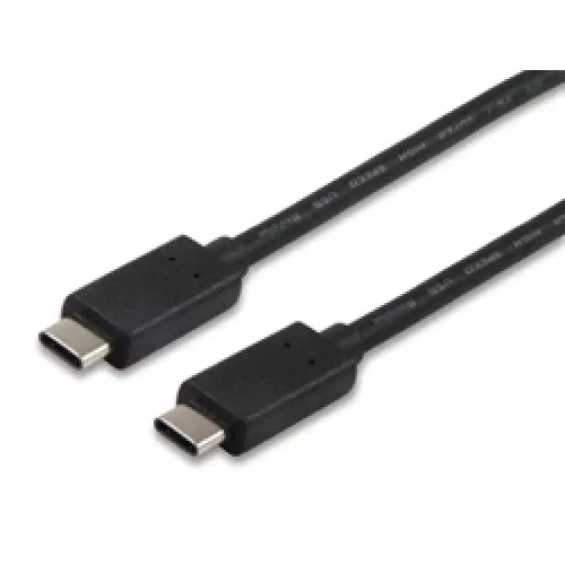 Equip cavo USB 2.0 Type-C, 1m, 1 m, USB C, USB C, USB 2.0, maschio/maschio, nero
