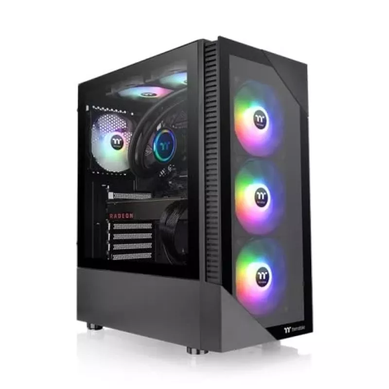 Case PC Thermaltake View 200 TG ARGB Midi Tower nero