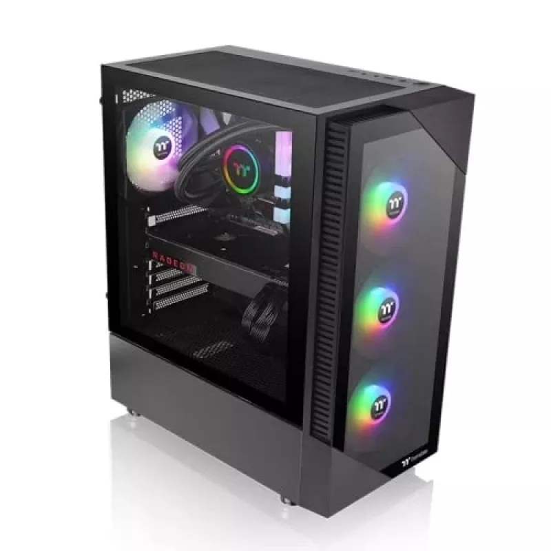 Case PC Thermaltake View 200 TG ARGB Midi Tower nero