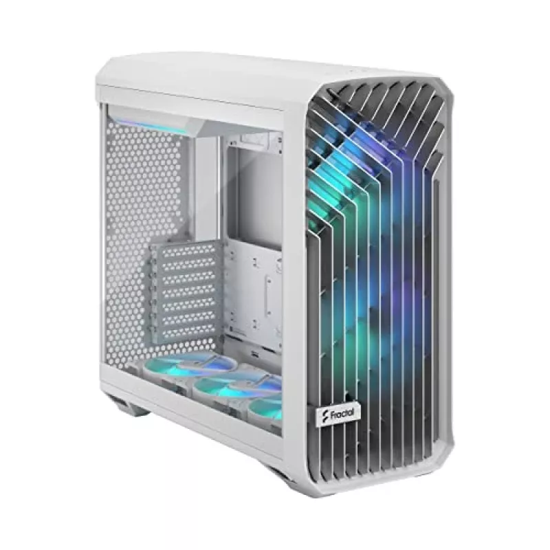 Case PC Fractal Design Torrent White – supporta ATX, EATX, microATX, ITX; 2 ventole frontali da 180 mm; alloggiamenti da 2,5