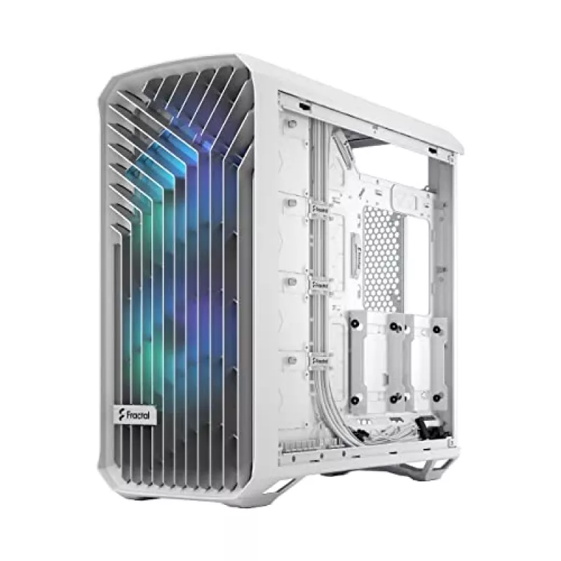 Case PC Fractal Design Torrent White – supporta ATX, EATX, microATX, ITX; 2 ventole frontali da 180 mm; alloggiamenti da 2,5