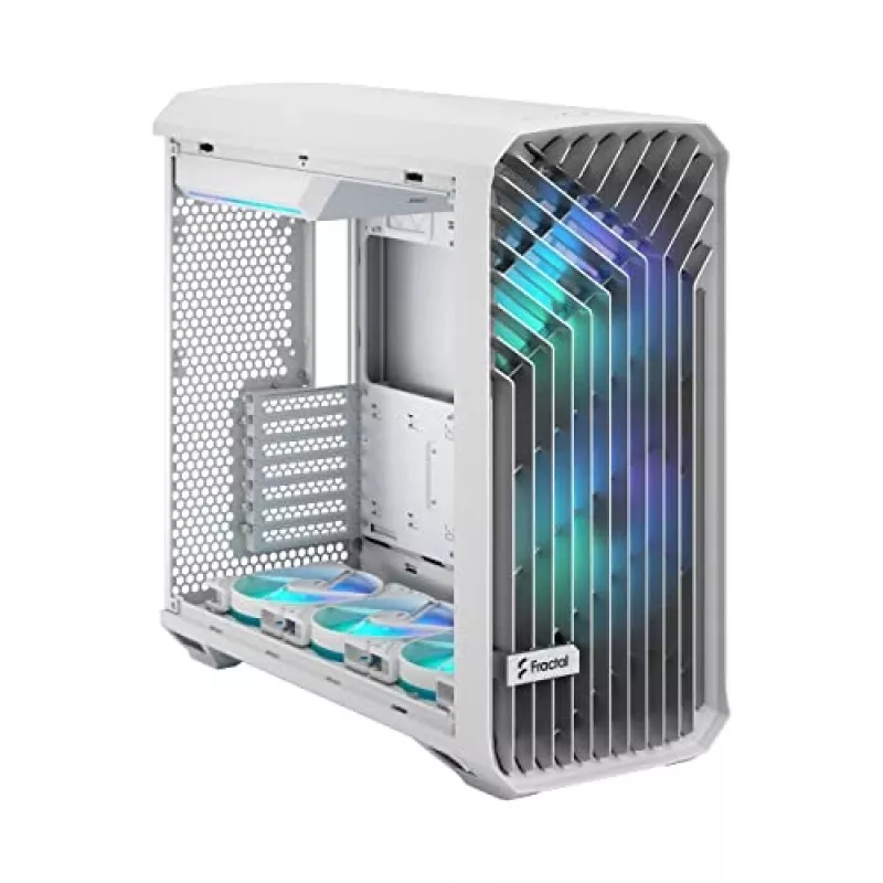 Case PC Fractal Design Torrent White – supporta ATX, EATX, microATX, ITX; 2 ventole frontali da 180 mm; alloggiamenti da 2,5