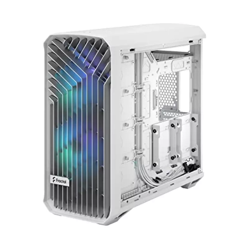 Case PC Fractal Design Torrent White – supporta ATX, EATX, microATX, ITX; 2 ventole frontali da 180 mm; alloggiamenti da 2,5
