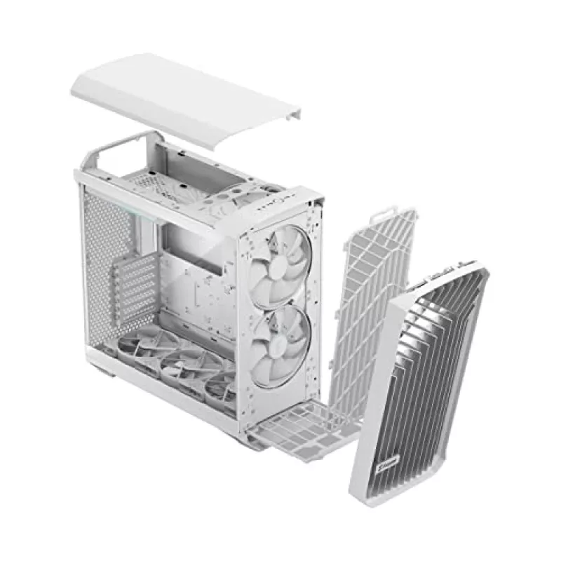 Case PC Fractal Design Torrent White – supporta ATX, EATX, microATX, ITX; 2 ventole frontali da 180 mm; alloggiamenti da 2,5