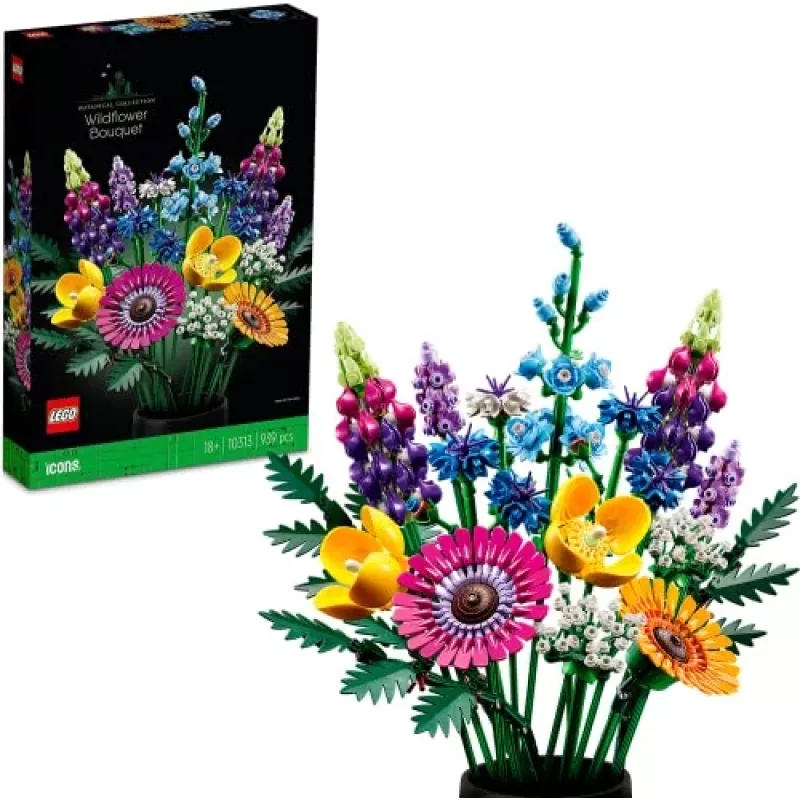 LEGO Icons Bouquet di fiori di campo set 10313, multicolore