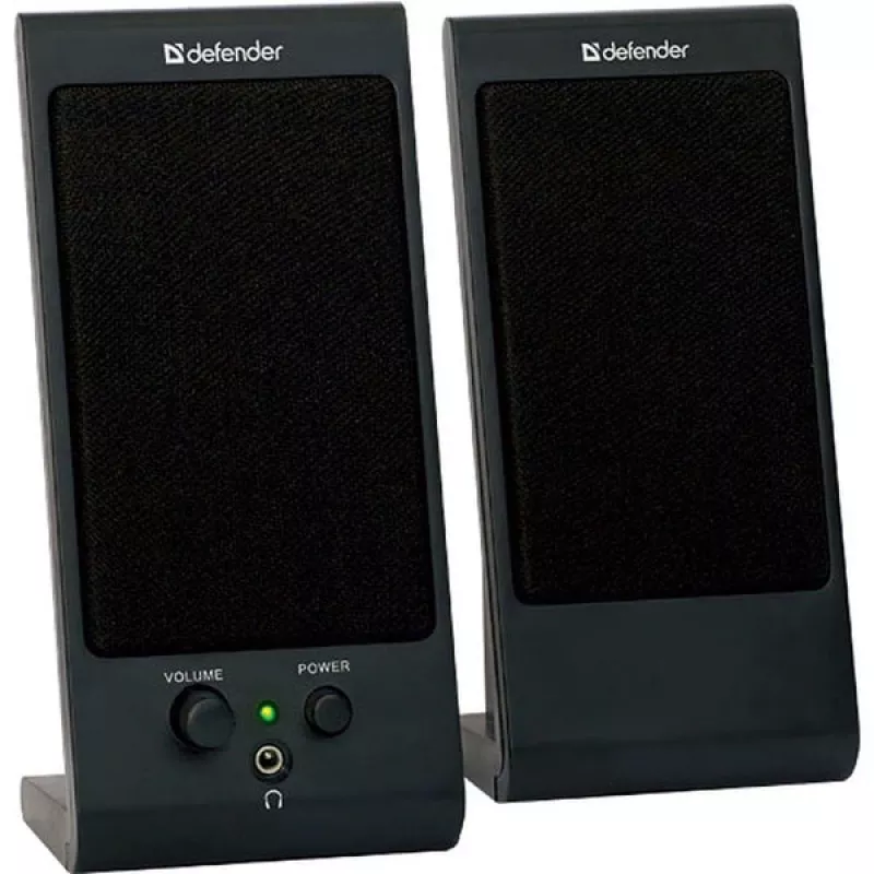 Diffusori da scrivania/da scaffale DEFENDER SPK-170 2.0, 4 W RMS, con filo USB 5 V, 3,5 mm, nero
