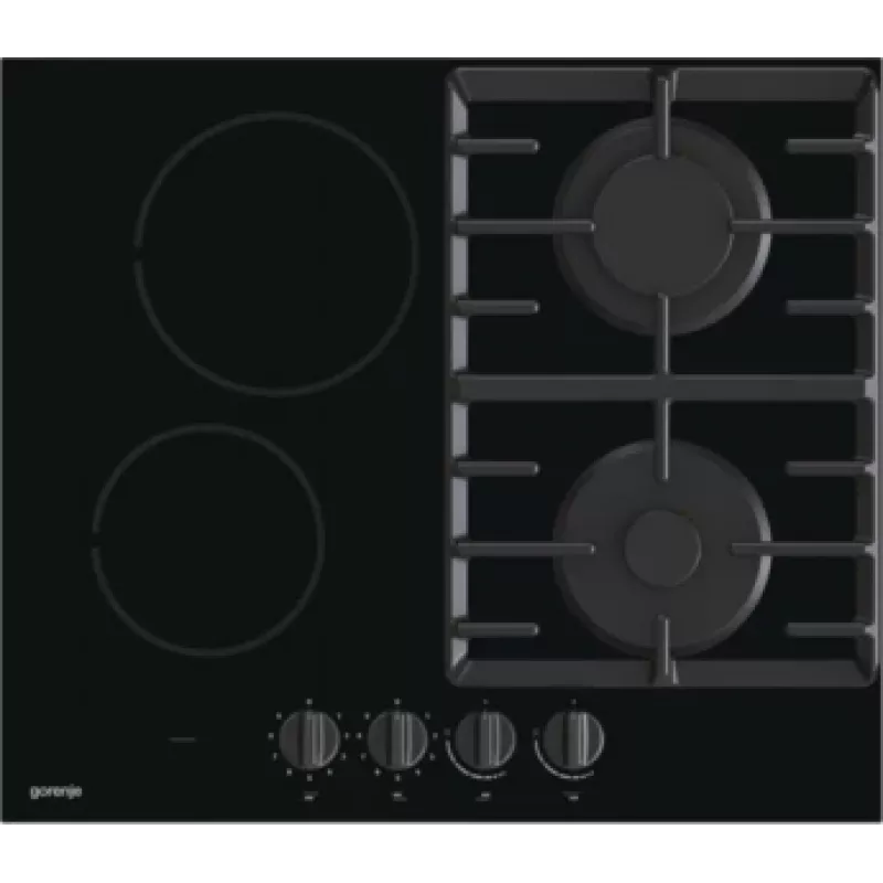 Gorenje GCE691BSC nero da incasso 60 cm combinato 4 zona/e di cottura