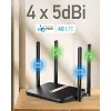 Cudy LT500D router wireless Fast Ethernet Dual-Band (2,4 GHz / 5 GHz) 4G nero