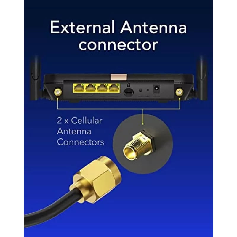 Cudy LT500D router wireless Fast Ethernet Dual-Band (2,4 GHz / 5 GHz) 4G nero