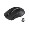 Mouse ottico wireless Rebeltec, GALAXY nero/argento, superficie in gomma