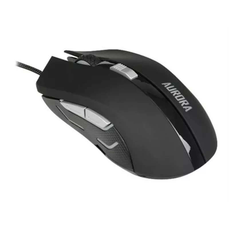 iBox Aurora A-1 IMOGS9031 mouse da gaming ottico cablato, 2400 DPI, USB Type-A, RGB, per destrimani, nero