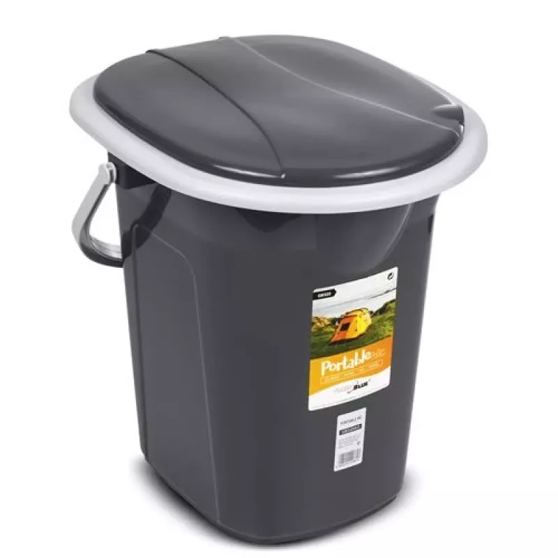 Secchio WC portatile GreenBlue GB320AG — modello turistico leggero, contenitore portatile compatto