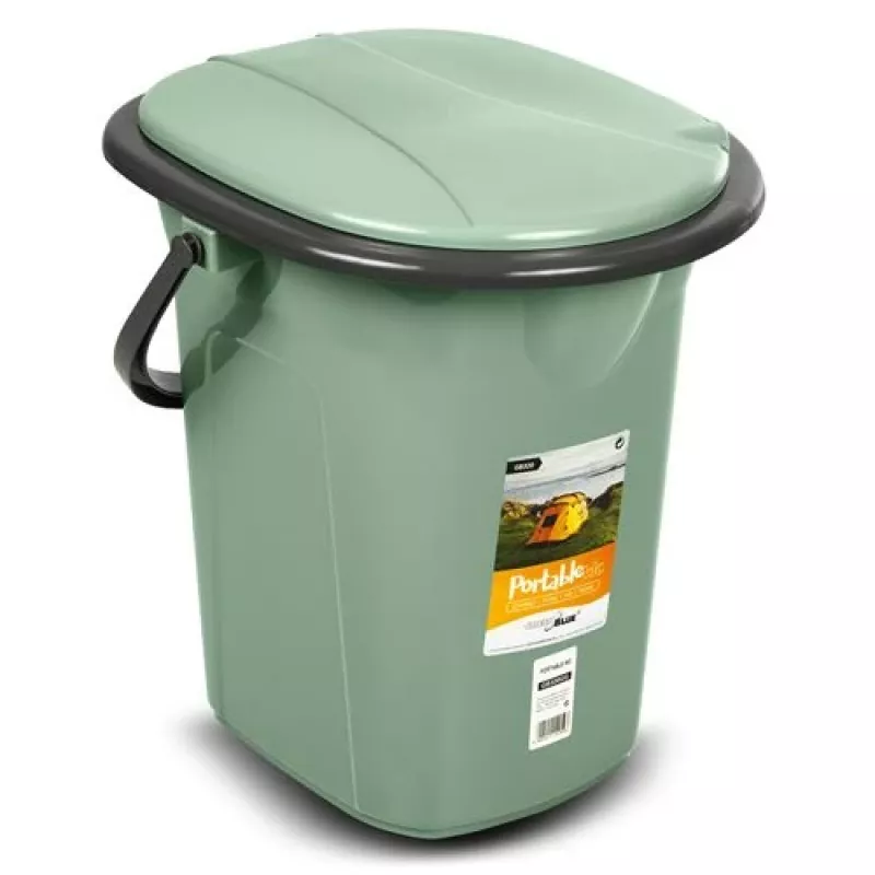 Secchio WC portatile GreenBlue GB320GG — secchio WC portatile leggero, modello GB320GG