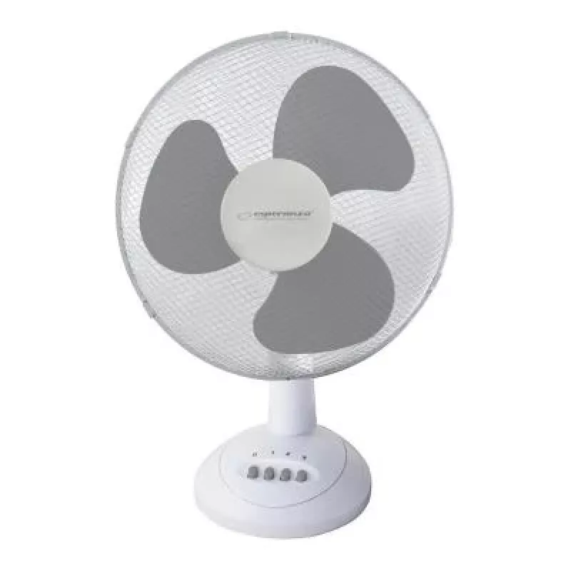 Esperanza EHF003WE, ventilatore da tavolo 12'' , bianco e grigio