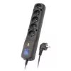 Lestar 5+ Lf-530wa, protezione da sovratensione, 1,5 m, nero Lf-530wa 5+ 3l G-a K. Cz 1,5m