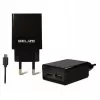Caricabatterie da viaggio Beline Beli0011 — 2 porte USB, cavo microUSB, uscita 2A, nero