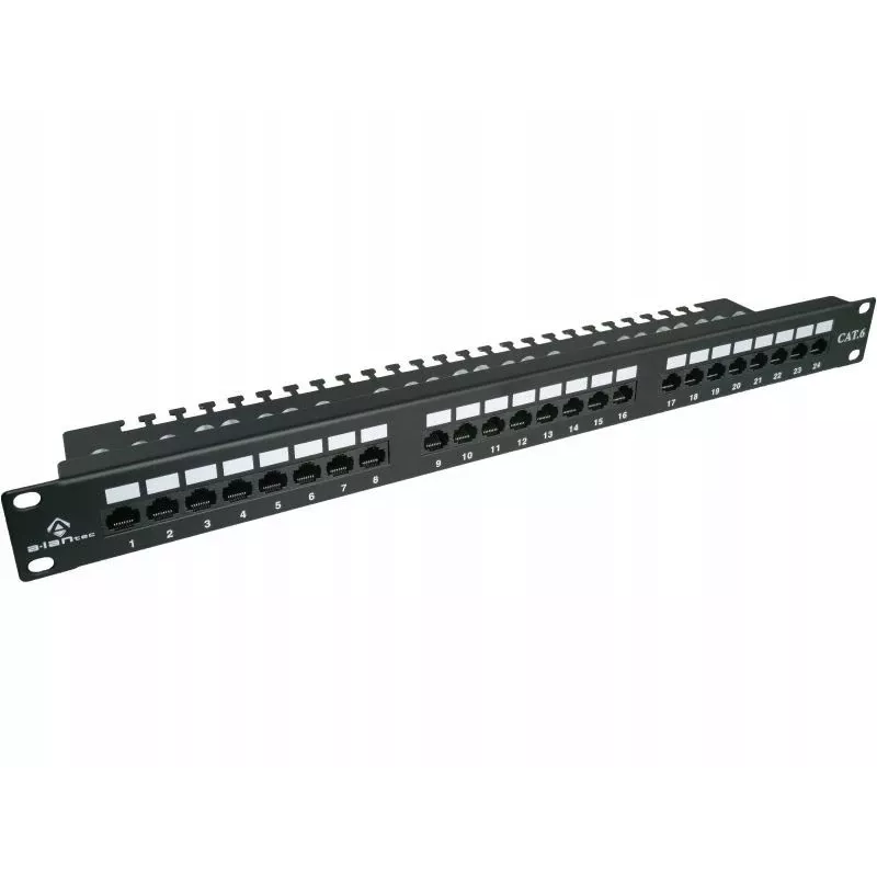 Patch panel Alantec PK001 24 porte UTP Cat.6 1U 19