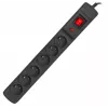 Ciabatta ARMAC Multi M6 con protezione da sovratensione, 6 prese, cavo 10 m, nero