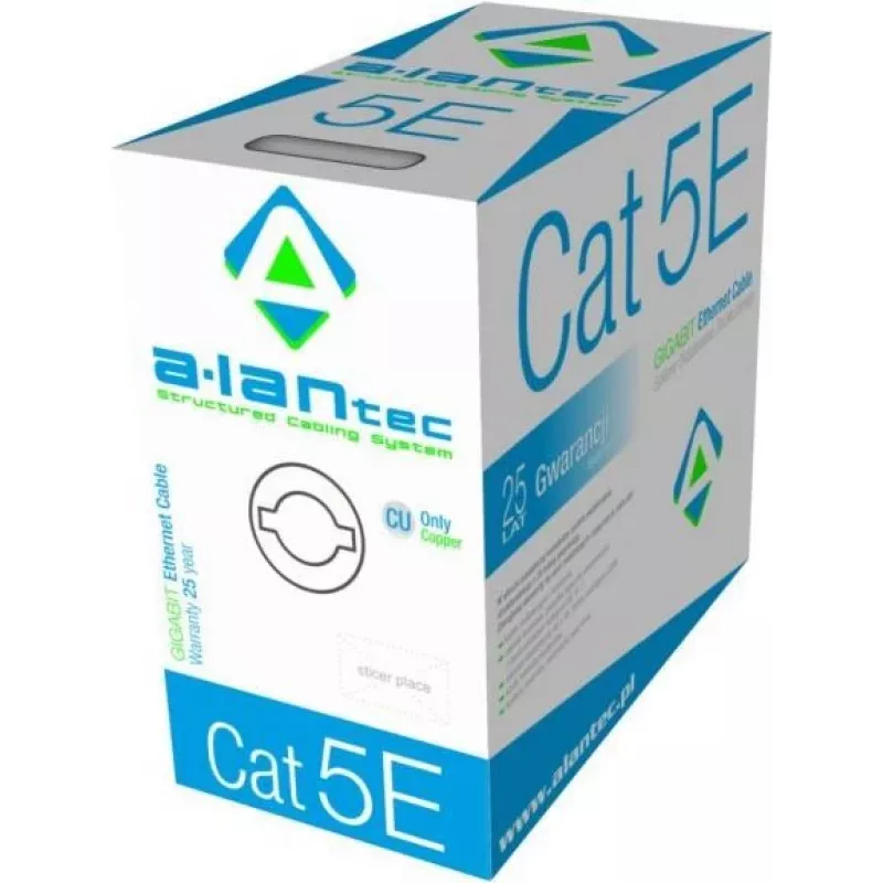A-LAN KIU5PVC305 Cavo di rete grigio 305 m Cat5e U/UTP (UTP)
