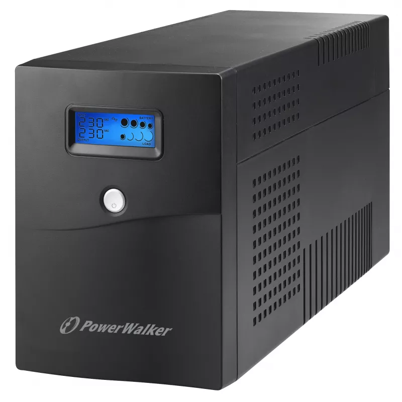 PowerWalker VI 3000 SCL FR UPS line-interactive, 3000 VA / 1800 W, 4 prese di tipo E, LCD, USB